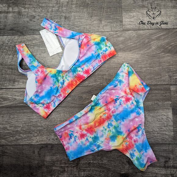 Largeberry Crop Top Bikini Swimsuit Size L - Picture 4 of 4